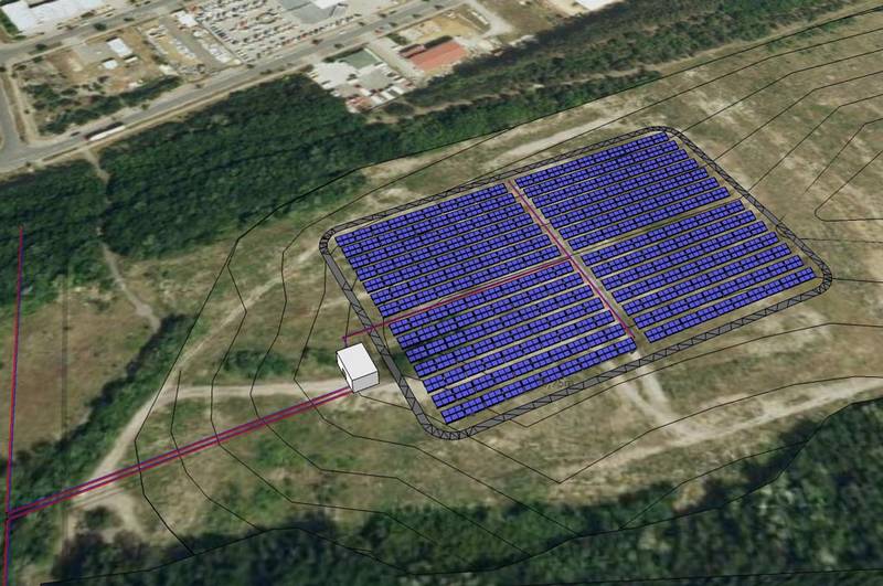 Solare Großanlage in Senftenberg