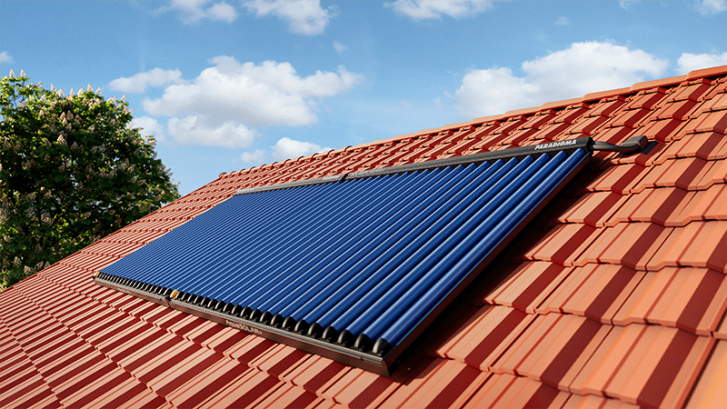 Kollektor, Pelletskessel, Gaskessel und Speicher und Ritter Energie